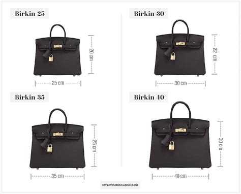 hermes bag dimensions.